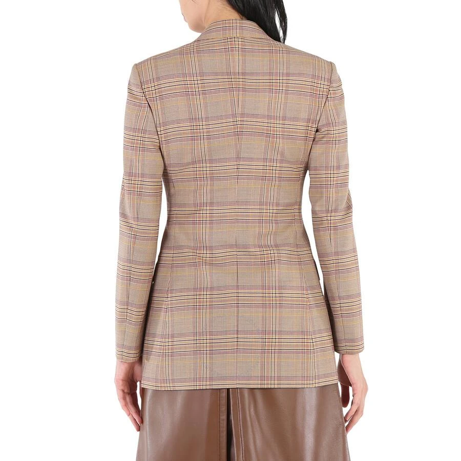 商品Burberry|Ladies Dark Honey Check Oversized Tailored Blazer Jacket,价格¥1586,第3张图片详细描述