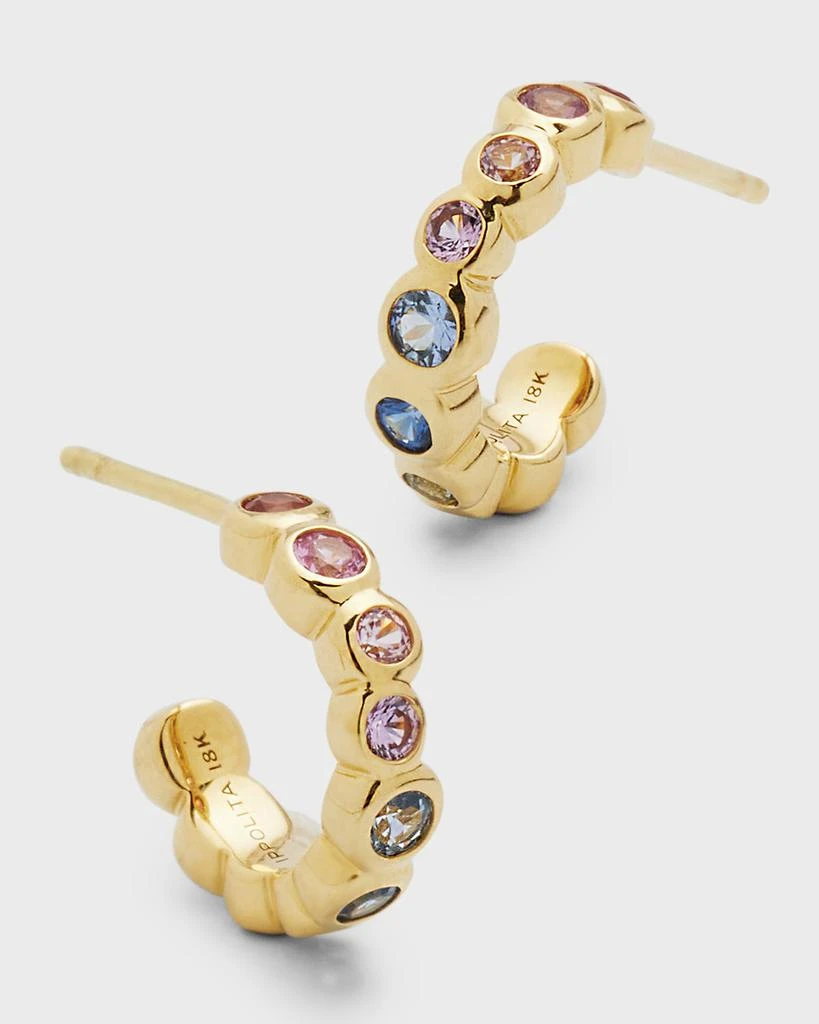 商品Ippolita|18K Starlet Tiny Hoop Earrings with Rainbow Sapphires,价格¥13734,第3张图片详细描述