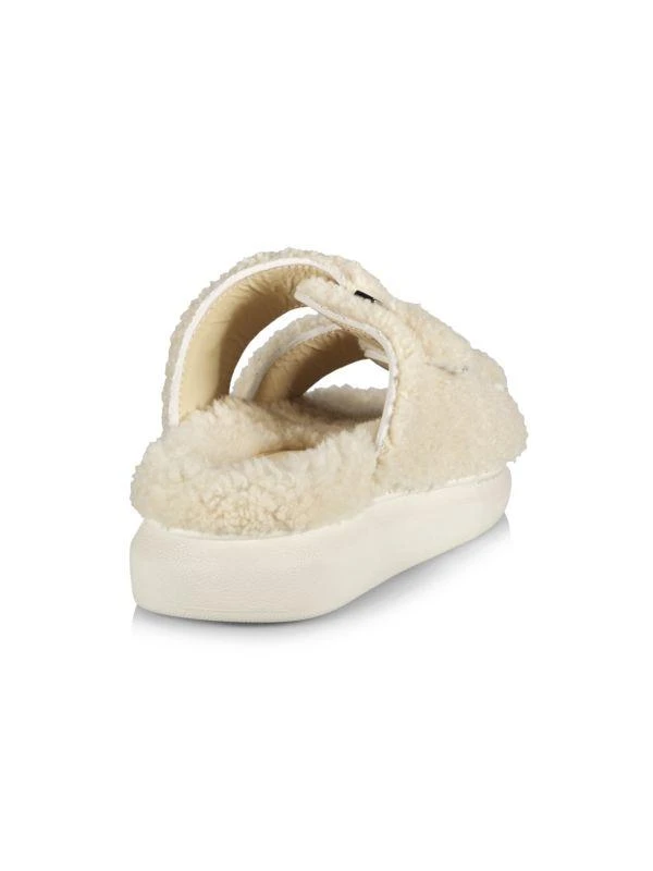 商品Alexander McQueen|Shearling Slide Sandals,价格¥917,第3张图片详细描述