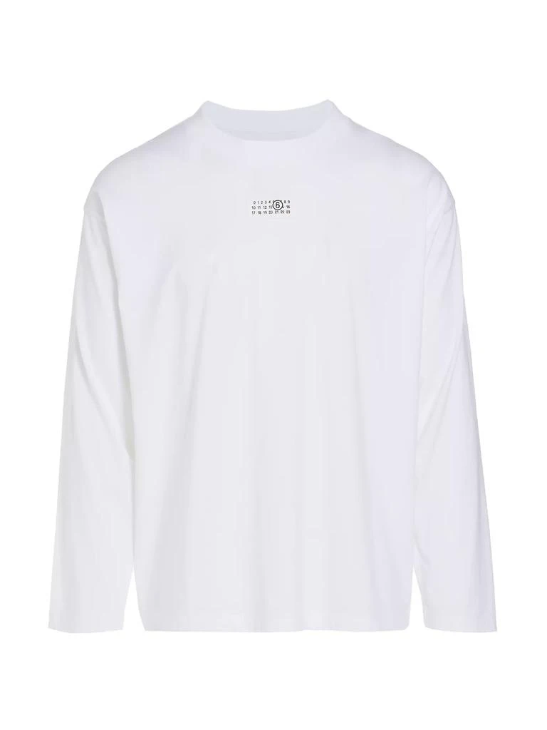 商品MM6|Cotton Long-Sleeve T-Shirt,价格¥2228,第1张图片