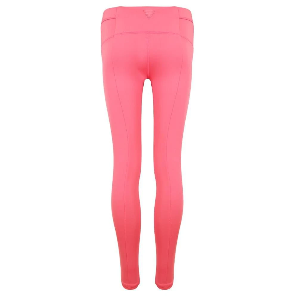 商品GUESS|Coral Pink Mesh Detail Logo Tape Leggings,价格¥101,第4张图片详细描述