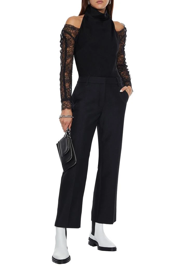 商品Alexander Wang|Cropped wool-blend twill straight-leg pants,价格¥1559,第2张图片详细描述