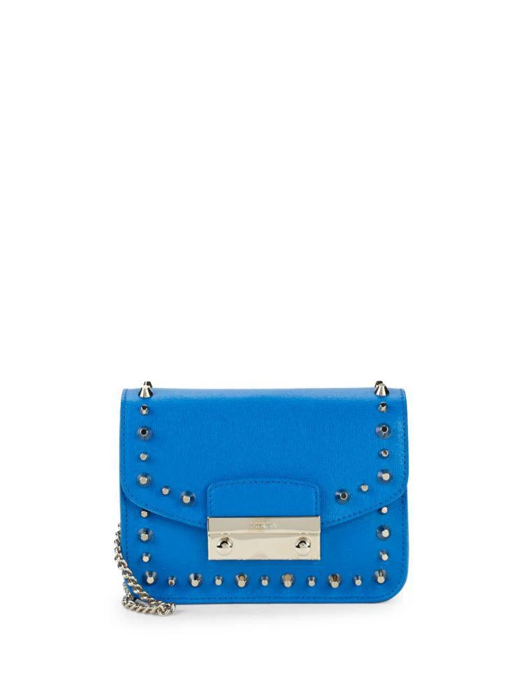 商品Furla|迷你真皮铆钉链条包,价格¥315,第5张图片详细描述