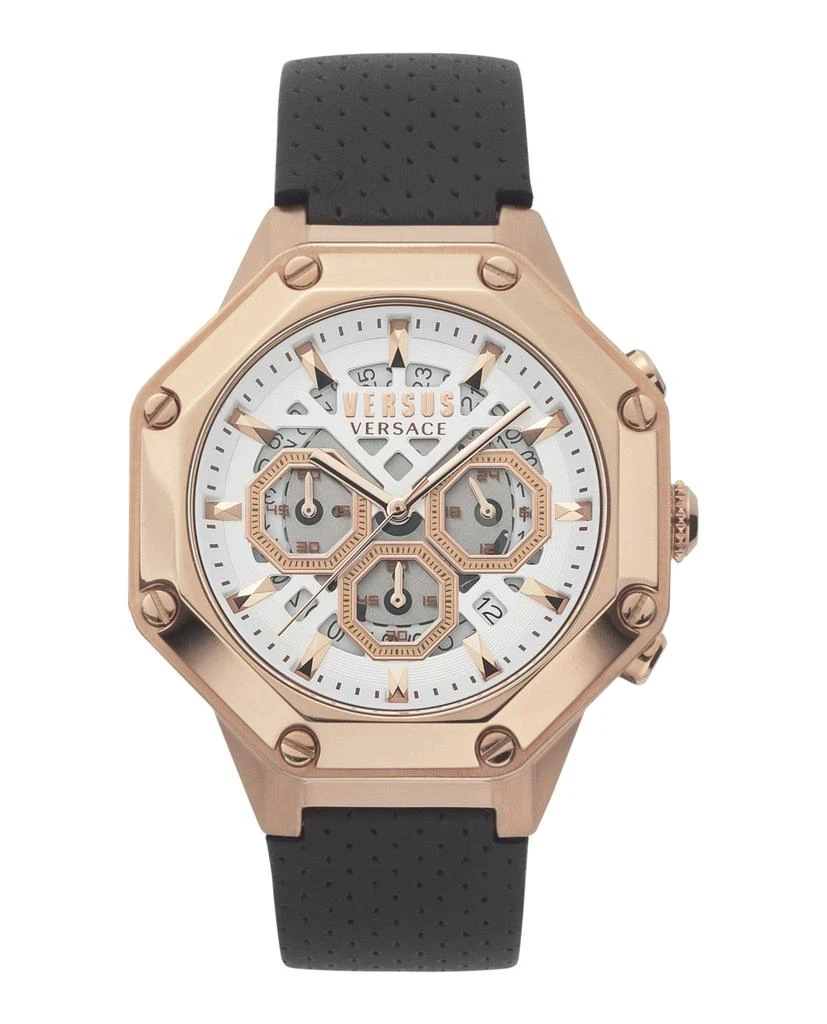 商品Versus Versace|Palestro Leather Watch,价格¥721,第1张图片