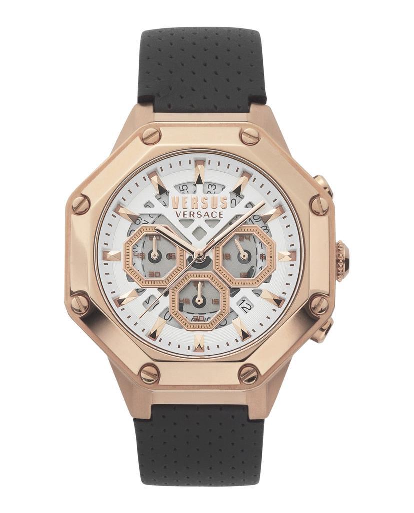 商品Versus Versace|Palestro Leather Watch,价格¥828,第1张图片