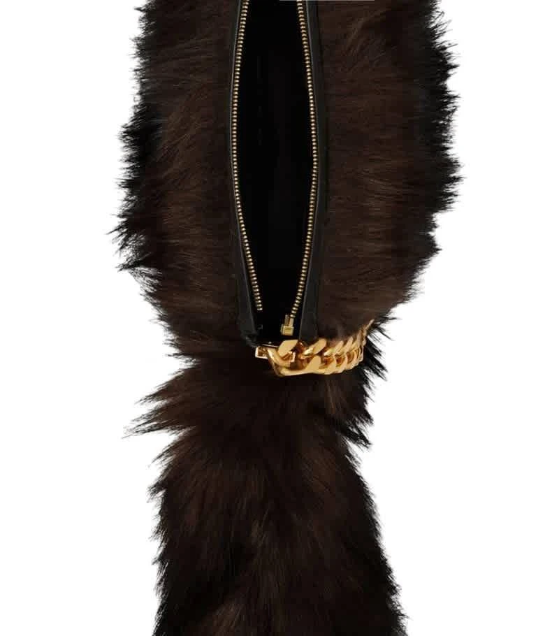 商品Burberry|Dark Brown Ladies Faux Fur Olympia Bag,价格¥4948,第2张图片详细描述