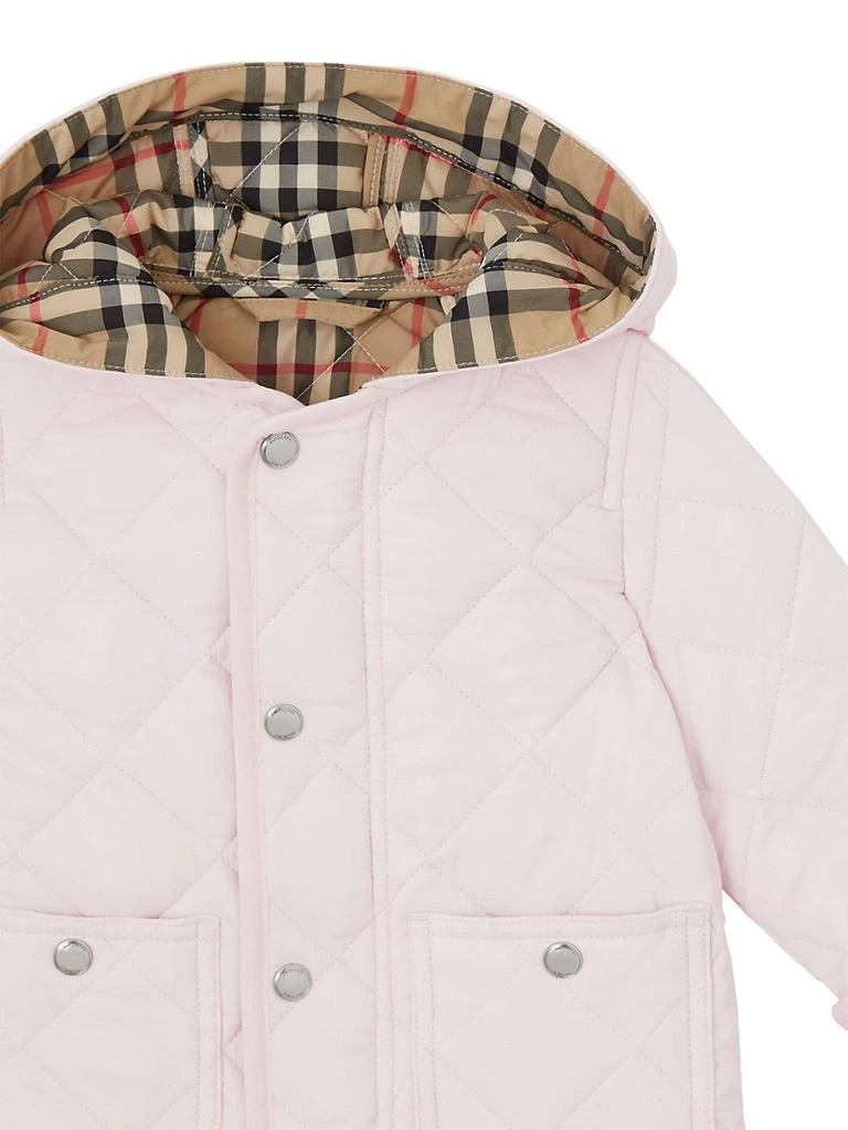 商品Burberry|Baby's &amp; Little Girl's Reilly Diamond Quilted Hooded Jacket,价格¥4701,第3张图片详细描述