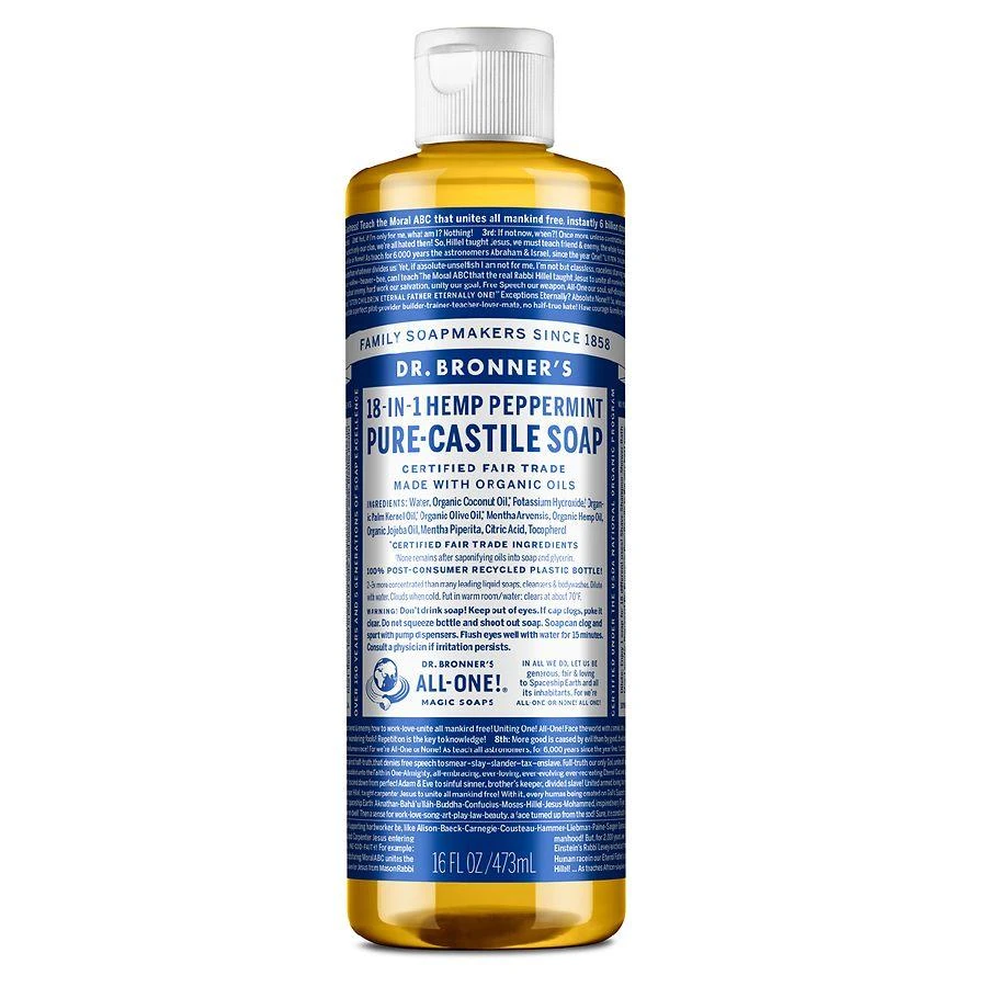 商品Dr. Bronner's|Peppermint Castile Soap Peppermint,价格¥96,第1张图片