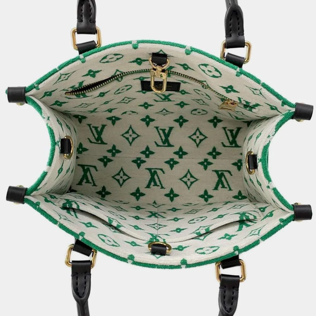 商品[二手商品] Louis Vuitton|Louis Vuitton Green Monogram Jacquard Velvet LV Match Onthego PM Bag,价格¥23798,第4张图片详细描述