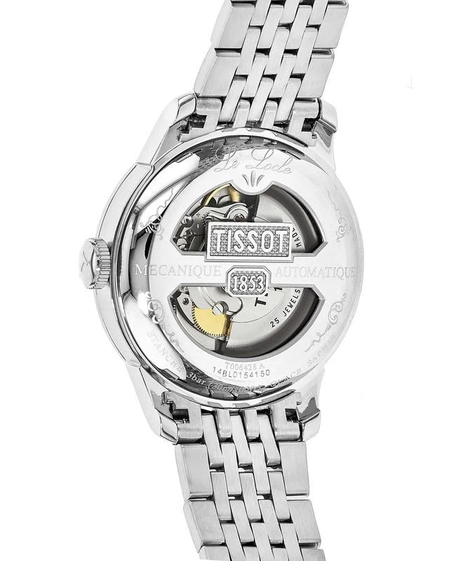 商品Tissot|Tissot Le Locle Powermatic 80 Black Arabic Dial Steel Men's Watch T006.407.11.052.00,价格¥3501,第3张图片详细描述