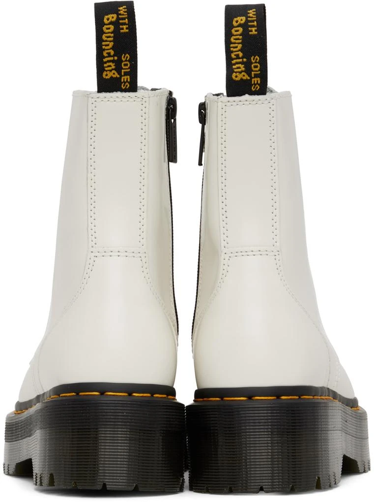 商品Dr. Martens|White Jadon Lace-Up Boots,价格¥1071,第2张图片详细描述