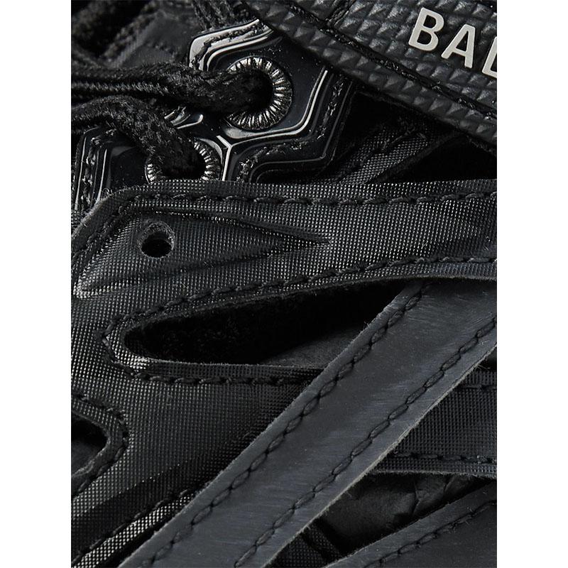 巴黎世家 BALENCIAGA 奢侈品 男士Track.2系列黑色混合材质经典休闲系带运动老爹鞋 568614 W2GN1 1000商品第5张图片规格展示