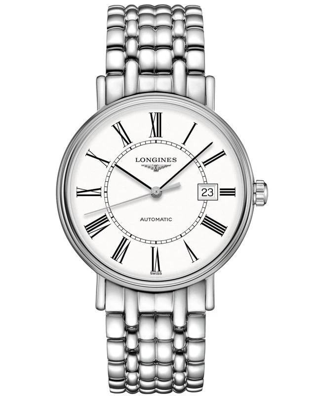 商品Longines|Longines Presence Automatic White Dial Stainless Steel Men's Watch L4.922.4.11.6,价格¥9610,第1张图片