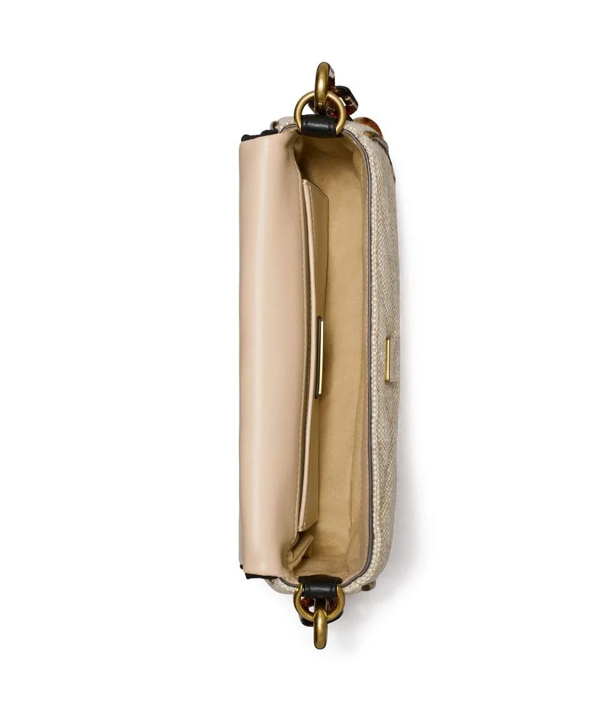 商品Tory Burch|Kira Mixed Materials Flap Shoulder Bag,价格¥3499,第2张图片详细描述