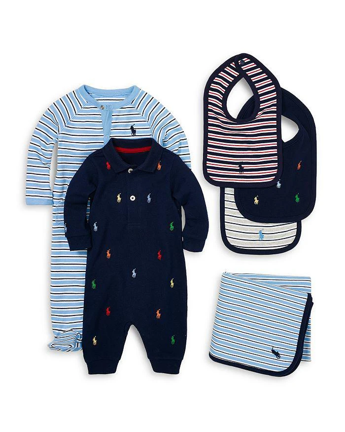 商品Ralph Lauren|Boys' Interlock Striped Footie - Baby,价格¥225,第2张图片详细描述