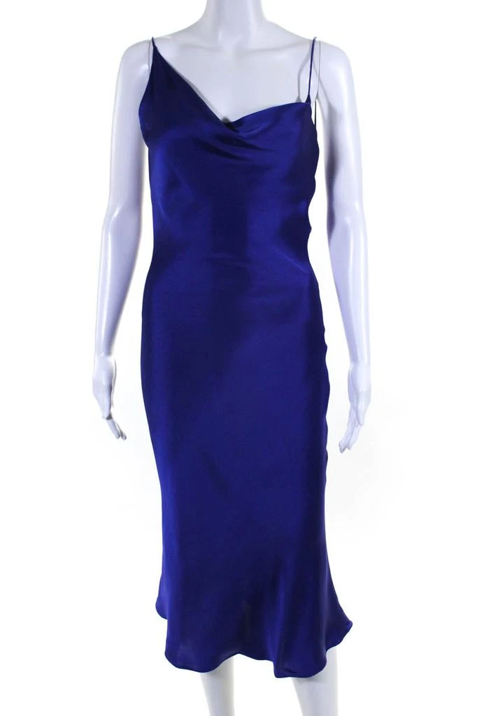 商品[二手商品] Stella McCartney|Womens Draped Satin Cowl Neck Midi Slip Dress Purple,价格¥1589,第1张图片