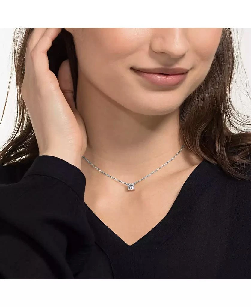 商品Swarovski|立方氧化锆方形单石吊坠项链,价格¥664,第4张图片详细描述