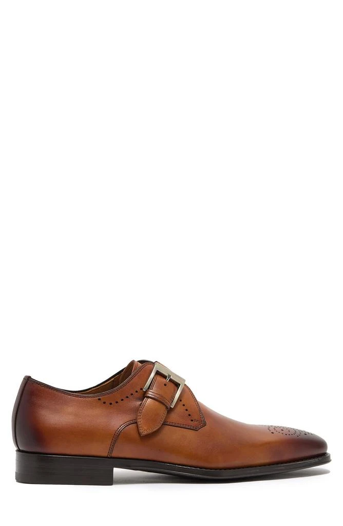 商品Magnanni|Mallory Leather Monk Strap Dress Shoe,价格¥1654,第3张图片详细描述