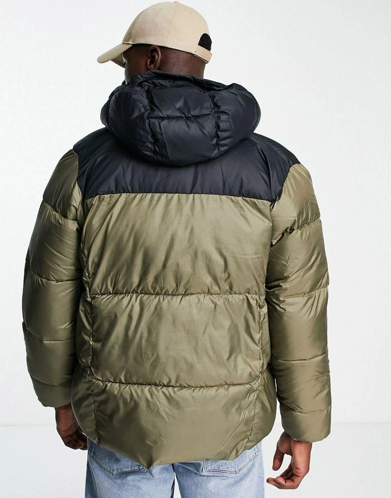 商品Columbia|Columbia Puffect hooded puffer jacket in khaki,价格¥710,第4张图片详细描述