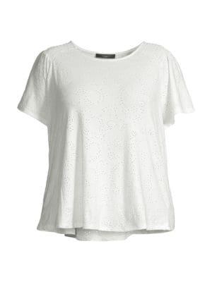 Plus Eyelet Embroidered Top商品第3张图片规格展示