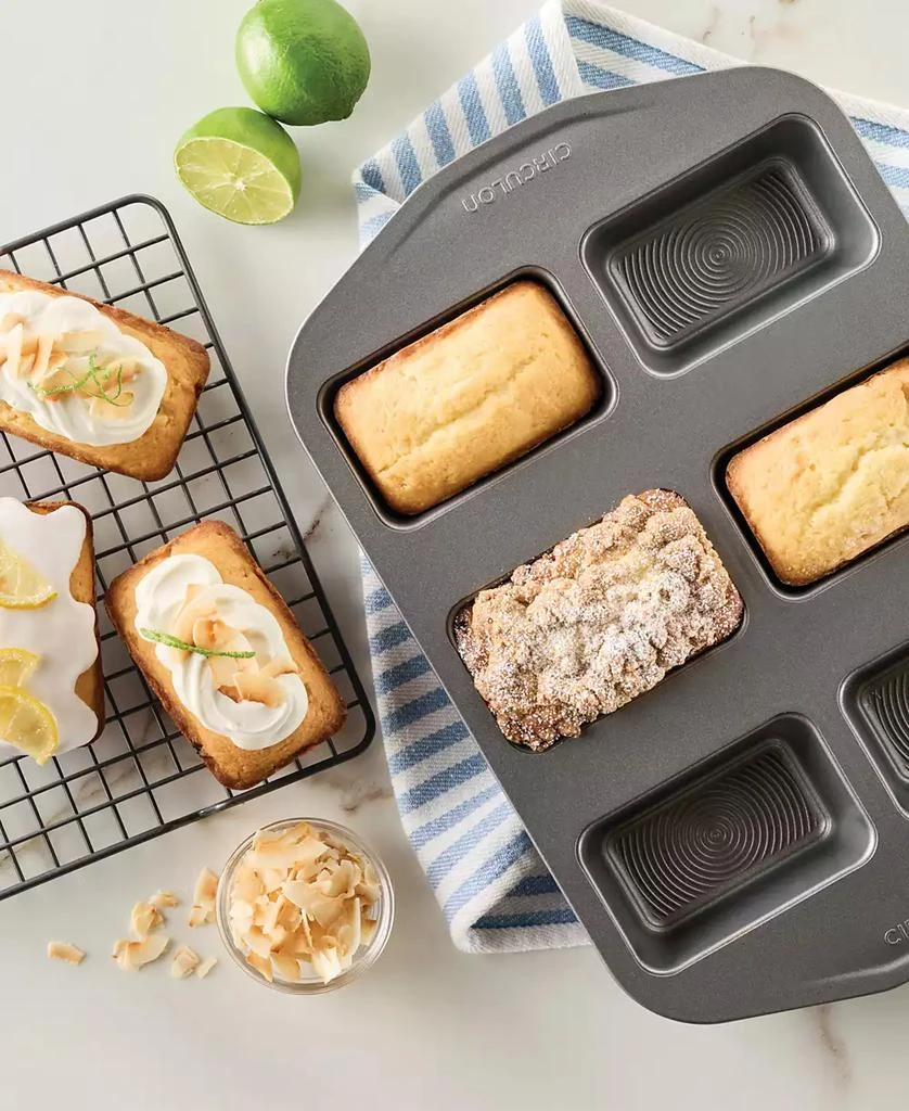商品Circulon|Nonstick 6-Cup Mini Loaf Pan,价格¥216,第2张图片详细描述