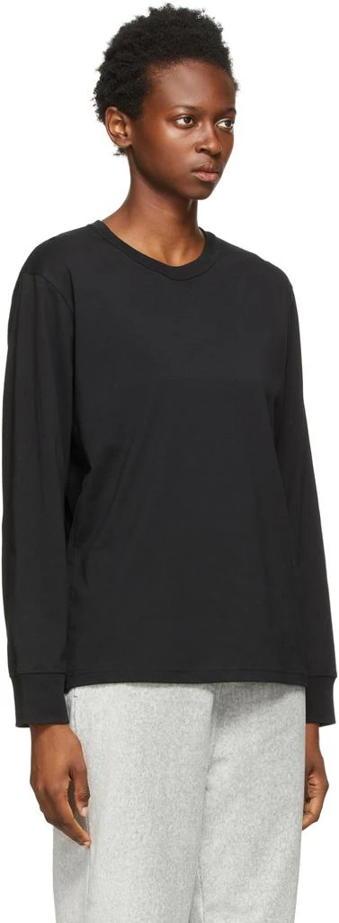 商品Alexander Wang|Black Puff Logo Long Sleeve T-Shirt,价格¥740,第2张图片详细描述