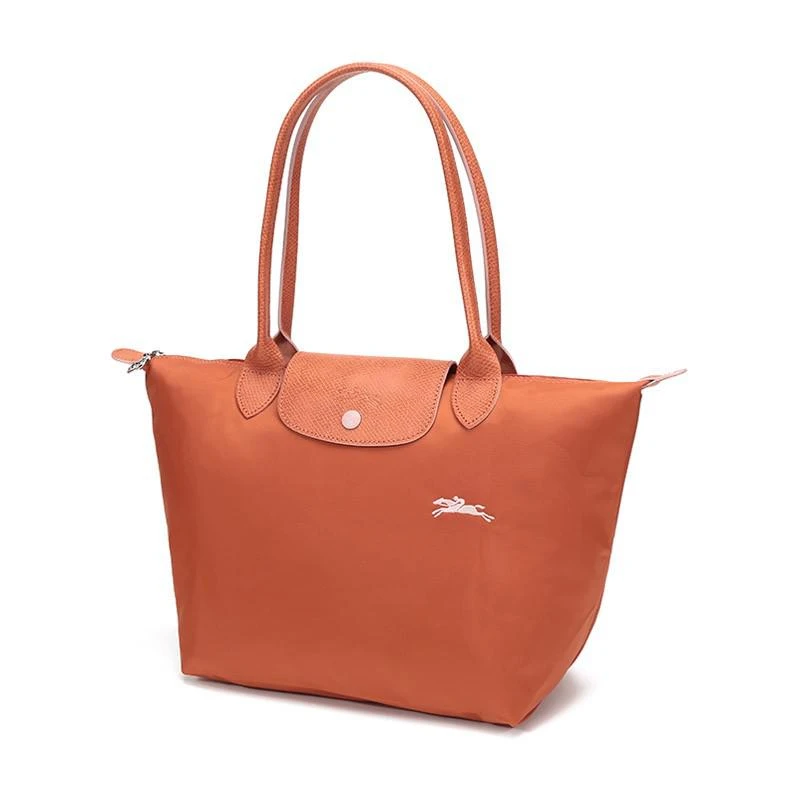 商品[国内直发] Longchamp|珑骧 LONGCHAMP 送女友 奢侈品 女士LE PLIAGE CLUB系列小号铁锈色织物长柄可折叠手提单肩包饺子包 2605 619 P39,价格¥583,第2张图片详细描述