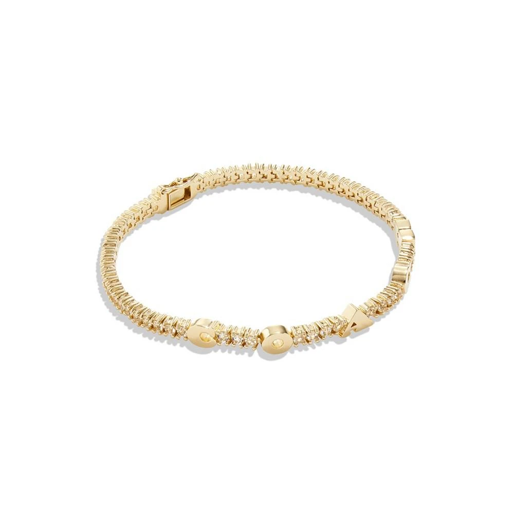 商品Coach|Cubic Zirconia Signature Logo Tennis Bracelet,价格¥1360,第1张图片