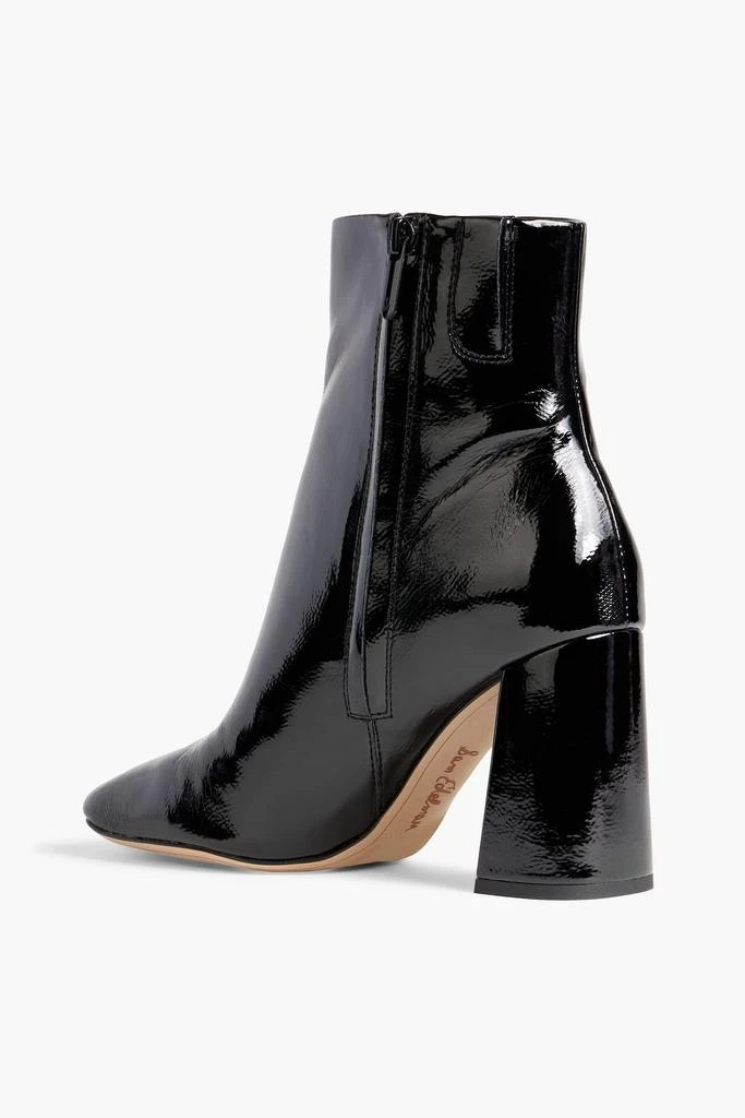 商品Sam Edelman|Codie faux patent-leather ankle boots,价格¥386,第3张图片详细描述