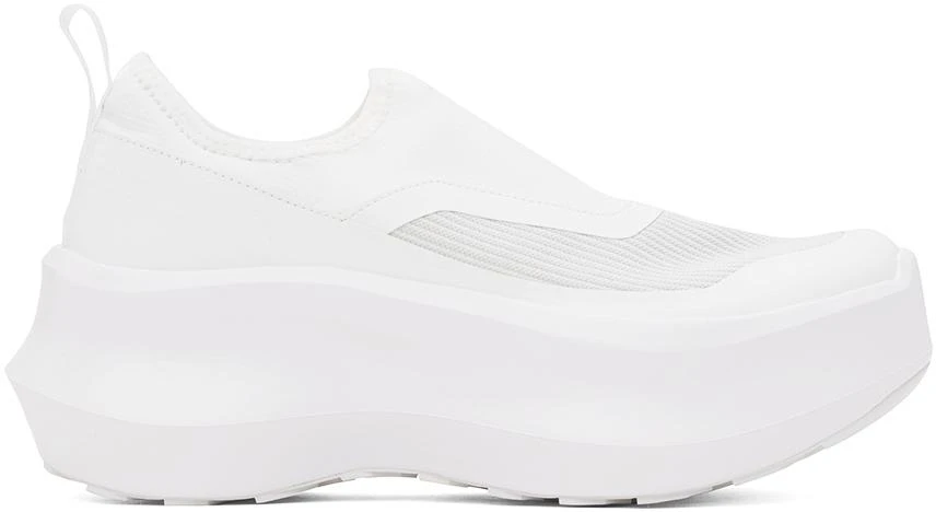 商品Comme des Garcons|White Salomon Edition Slip-On Platform Sneakers,价格¥2397,第1张图片