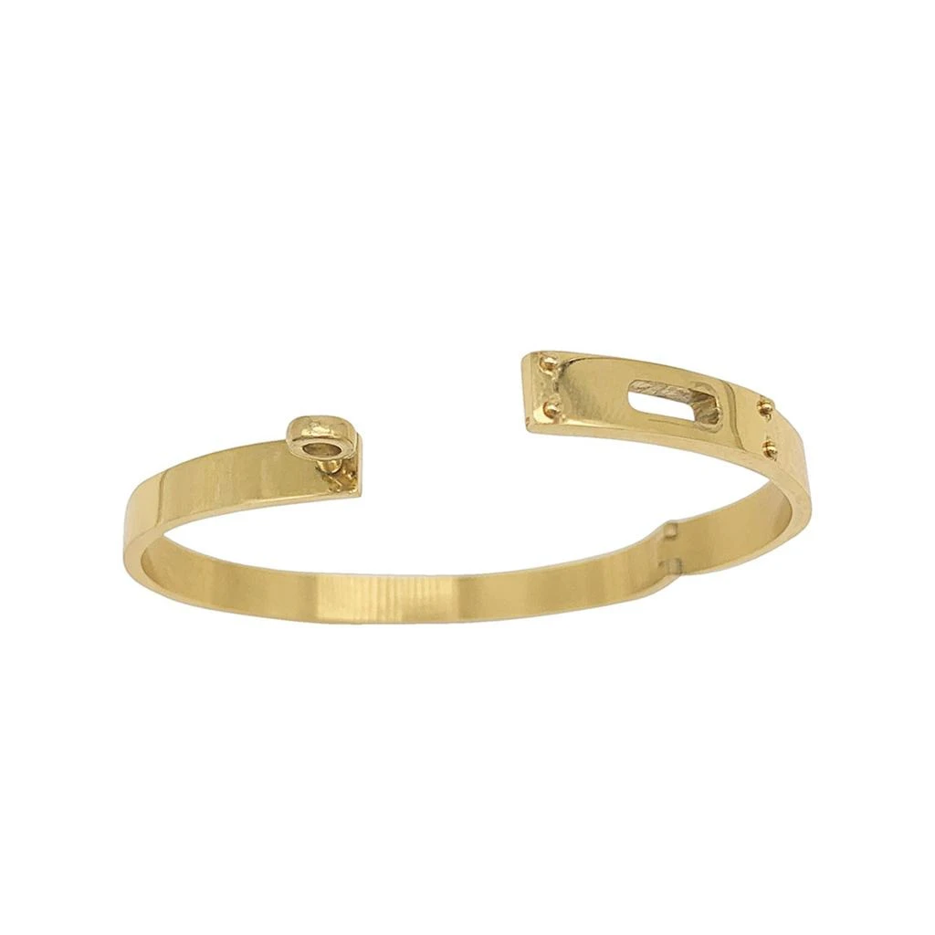 商品ADORNIA|Adornia Water Resistant Lock Bangle gold,价格¥141,第3张图片详细描述