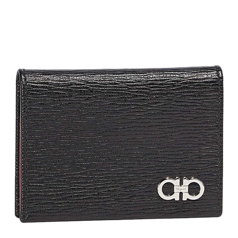 商品Salvatore Ferragamo|Salvatore Ferragamo 菲拉格慕 男士黑色对折短款钱包 66-A062-685948,价格¥1650,第1张图片