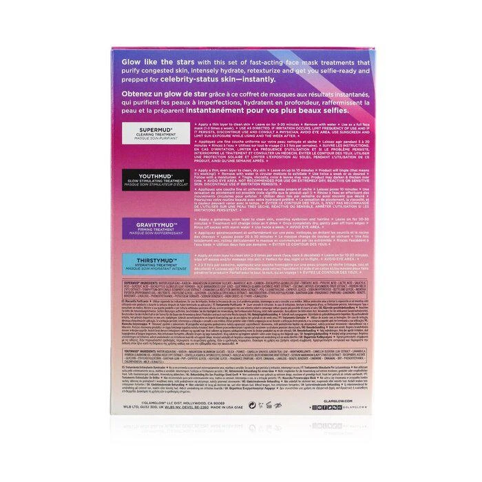 商品Glamglow|Glamglow 发光面膜明星套装：净肤多效泥面膜 + 火山岩泥面膜 + 蜜椰水漾泥面膜 + 立体紧致泥面膜 4pcs,价格¥443,第3张图片详细描述