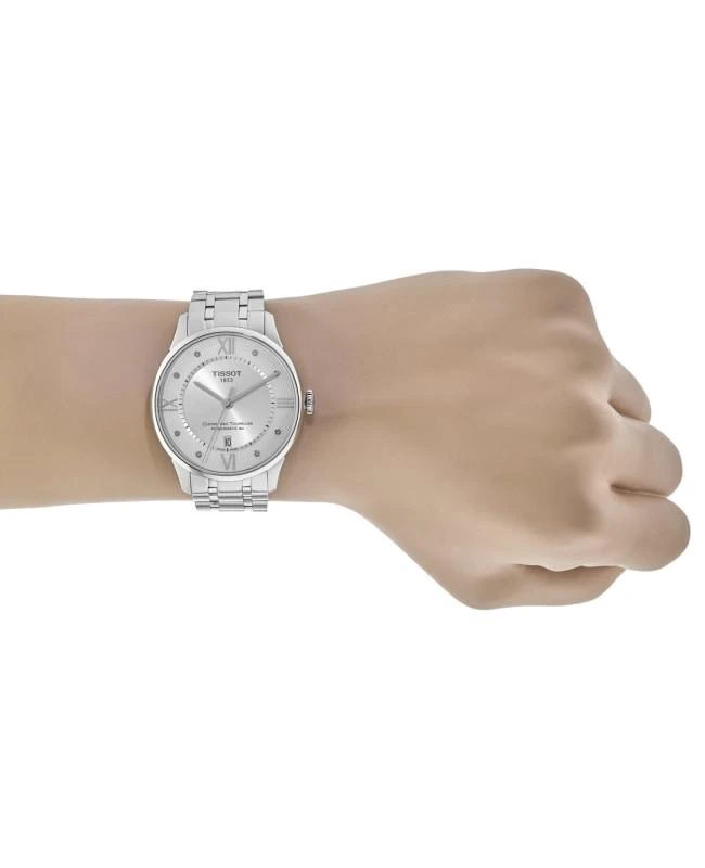 商品Tissot|Tissot Chemin Des Tourelles Powermatic 80 Silver Diamond Dial Steel Men's Watch T099.407.11.033.00,价格¥3139,第4张图片详细描述