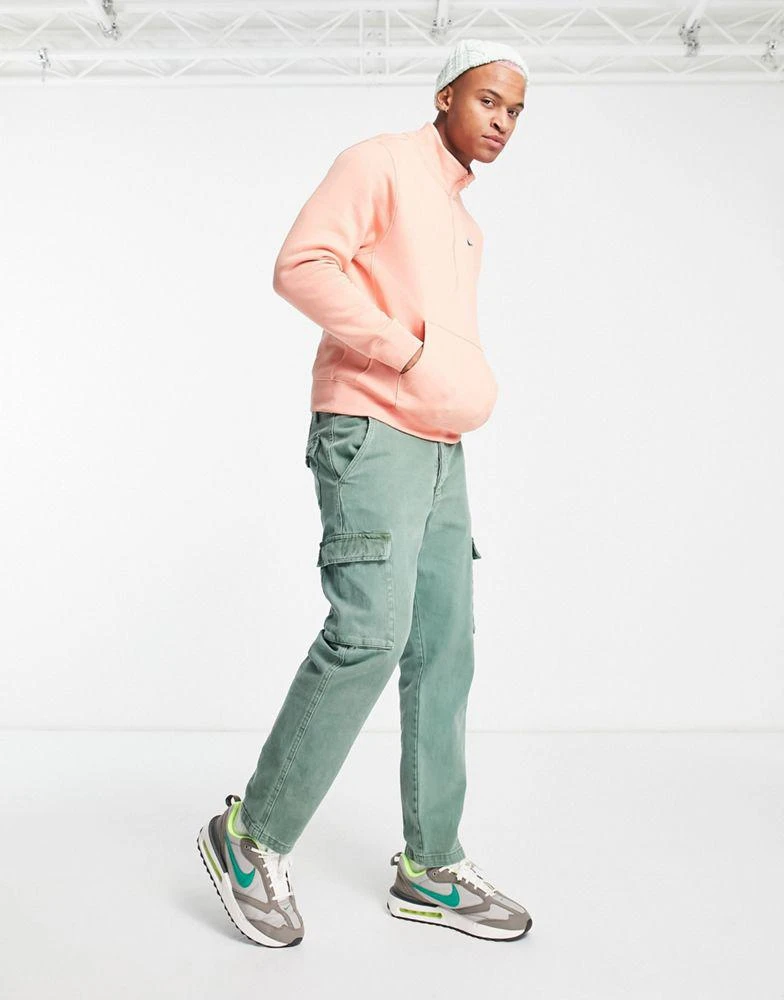【轻微瑕疵】Nike Club half zip top in madder root 商品