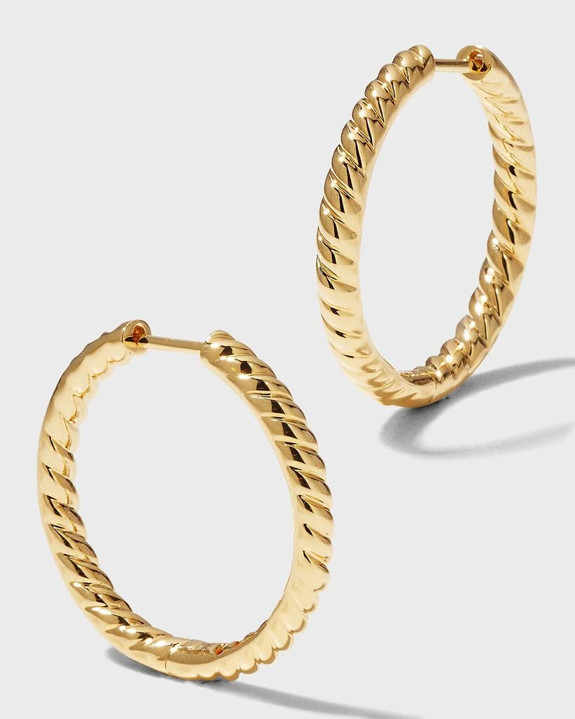 商品Anita Ko|18k Yellow Gold Zoe Braided Hoop Earrings,价格¥23934,第4张图片详细描述