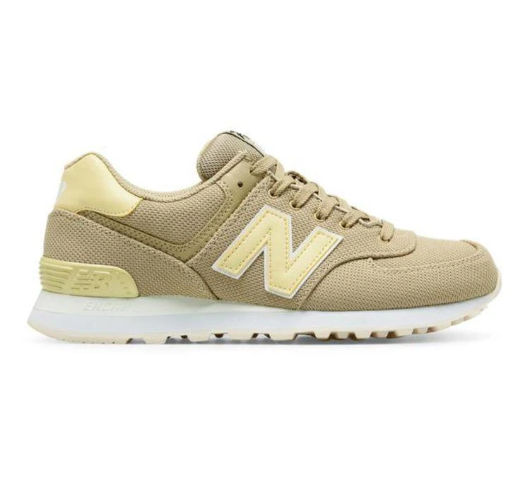 商品New Balance|女士574棕榈树柠檬黄配色慢跑鞋,价格¥522,第1张图片