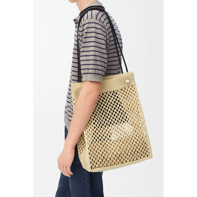 商品Loewe|LOEWE罗意威 拉菲草卵石色流浪包,价格¥15383,第5张图片详细描述