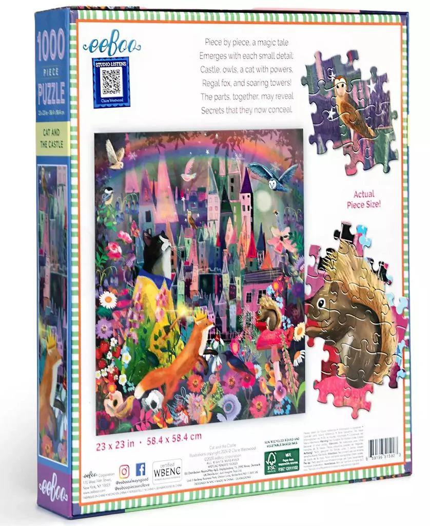 商品Eeboo|Piece Love Cat The Castle Puzzle,价格¥154,第3张图片详细描述