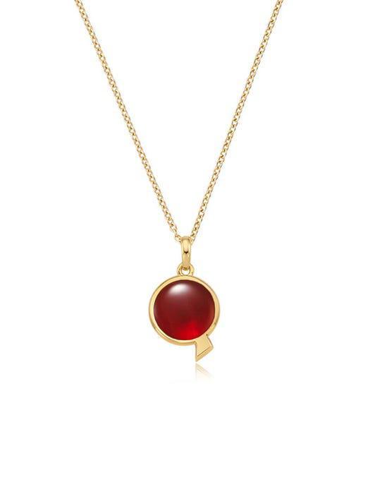 商品hyeres-lor|Penny Dor S 14K YG Necklace Sard Short,价格¥3793,第4张图片详细描述