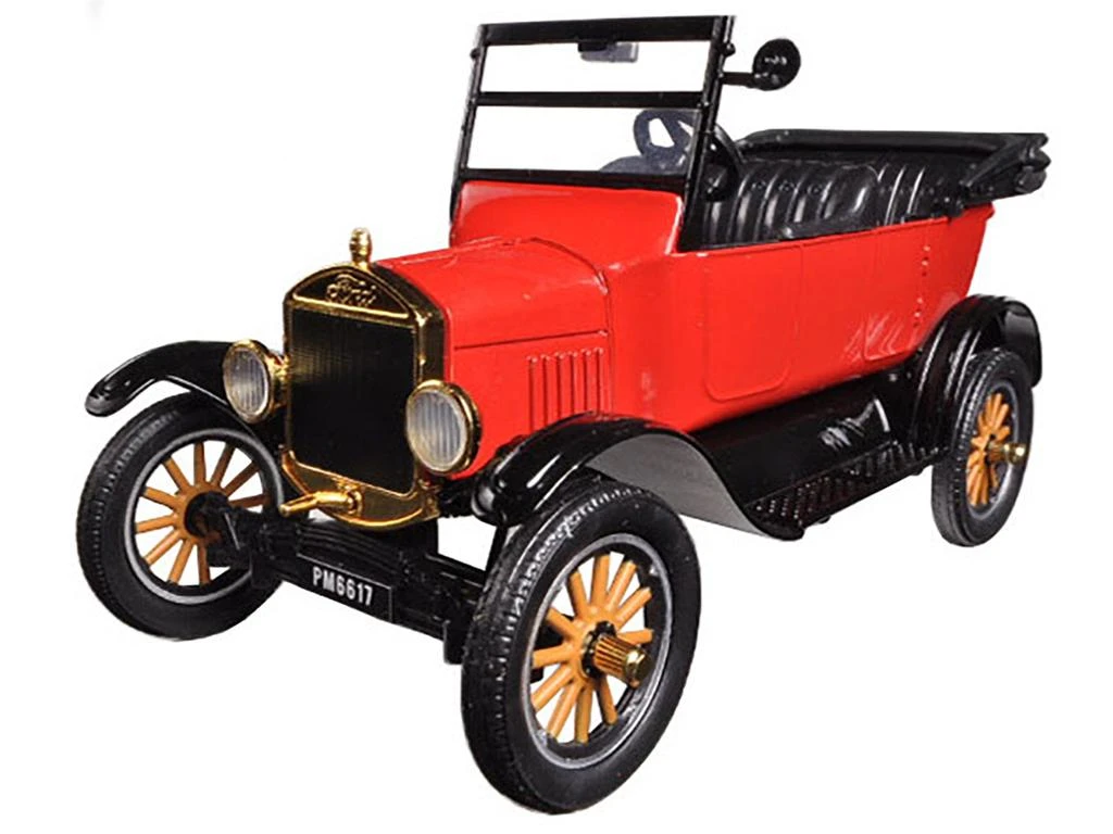 商品Motormax|1925 Ford Model T Touring Red 1/24 Diecast Model Car by,价格¥475,第2张图片详细描述