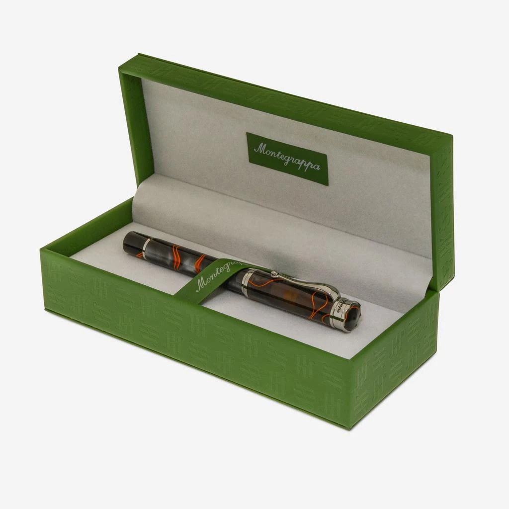 商品Montegrappa|Montegrappa Ducale Grey And Orange Fountain Pen (F) ISDUR2IT,价格¥1394,第4张图片详细描述