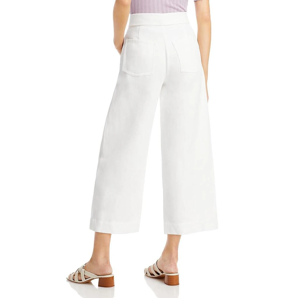 商品Vince|Vince Womens High Rise Tie-Front Wide Leg Pants,价格¥972,第2张图片详细描述