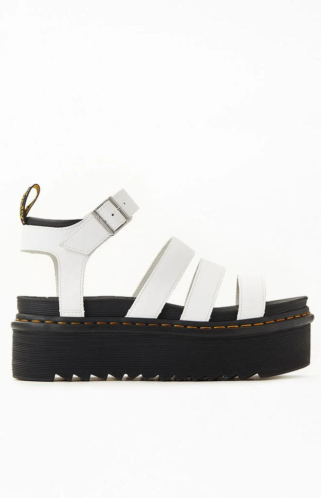 商品Dr. Martens|Women's White Blaire Quad Platform Sandals,价格¥220,第2张图片详细描述