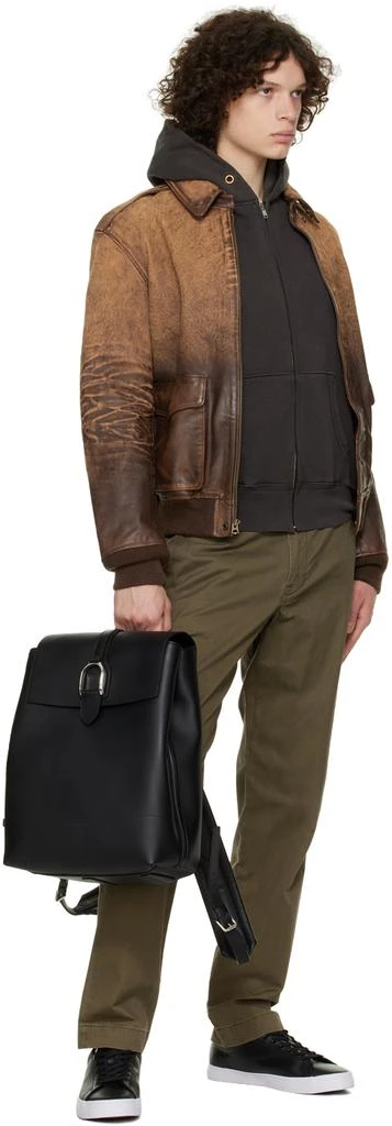 商品Ralph Lauren|Black Leather Backpack,价格¥11903,第4张图片详细描述