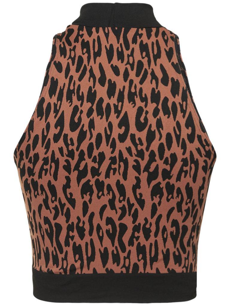 商品Wolford|Leopard Print Stretch Tech Top,价格¥1257,第6张图片详细描述