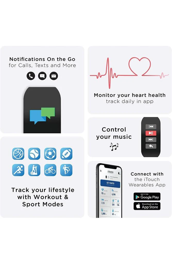 商品I TOUCH|ITOUCH Active Smartwatch, 44mm,价格¥203,第5张图片详细描述