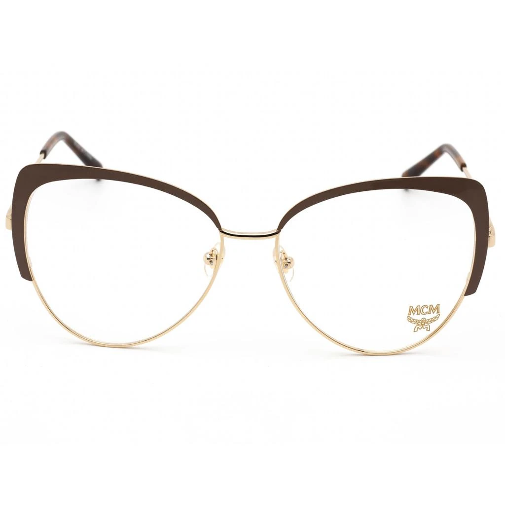 商品MCM|MCM Women's Eyeglasses - Clear Demo Lens Shiny Gold/Nude Cat Eye Frame | MCM2128 737,价格¥432,第2张图片详细描述