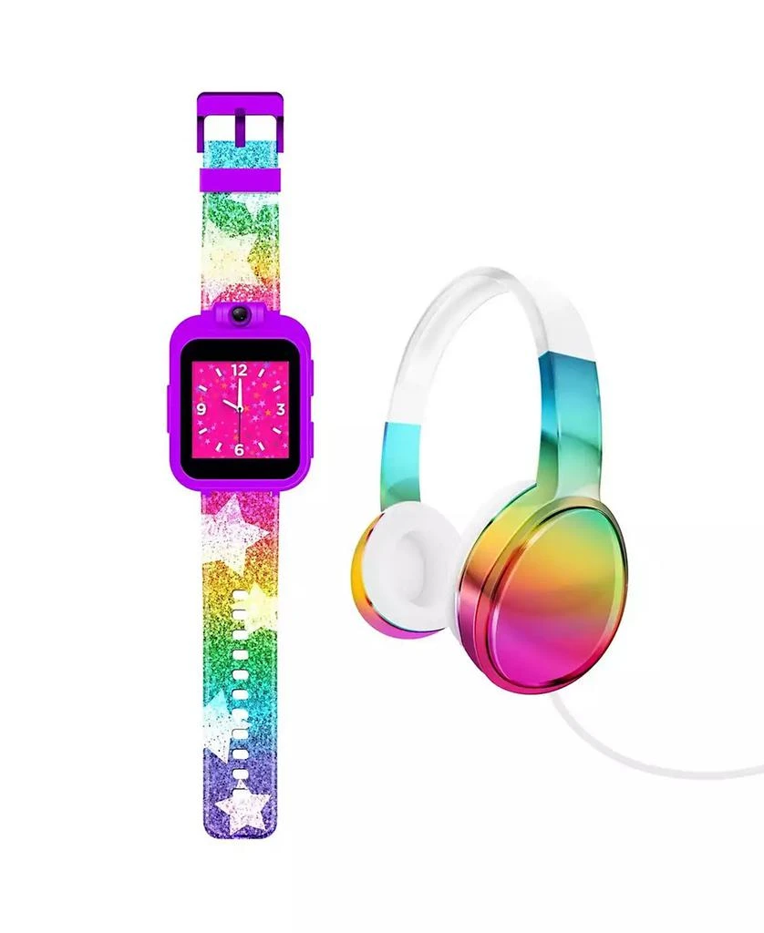 商品Playzoom|Kid's 2 Rainbow Star Print Tpu Strap Smart Watch,价格¥187,第5张图片详细描述