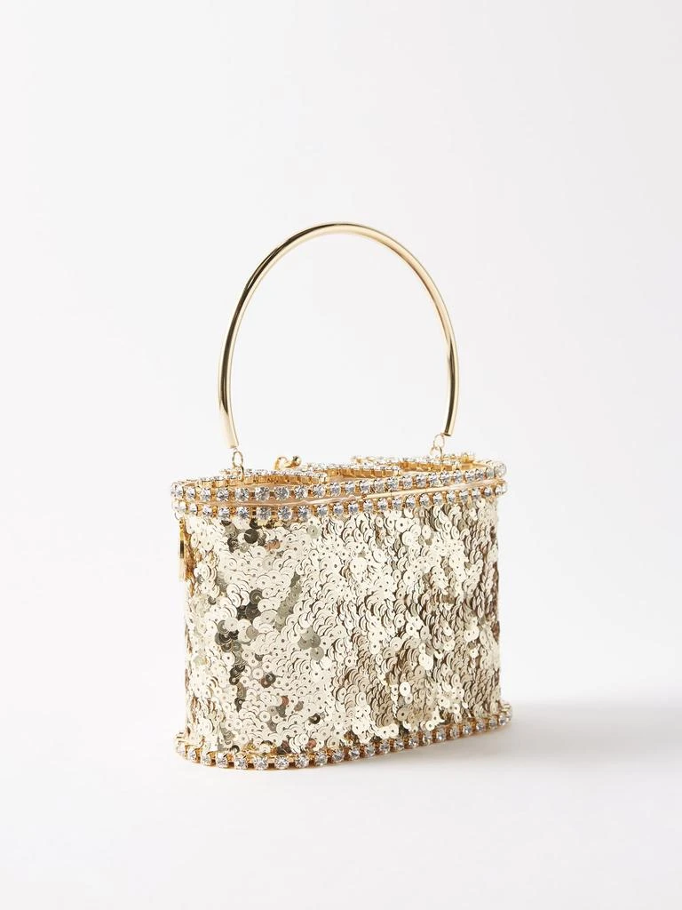 商品ROSANTICA|Holli Ballerina sequin-embellished handbag,价格¥5781,第4张图片详细描述